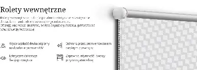 Senčilo za okno Sivi kvadratki