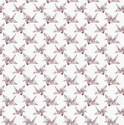 Notranje senčilo za okno Origami labodi