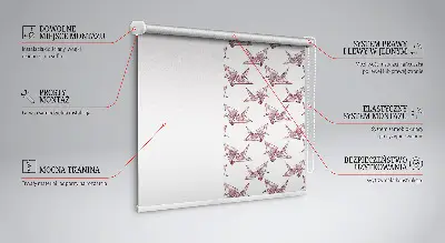 Notranje senčilo za okno Origami labodi