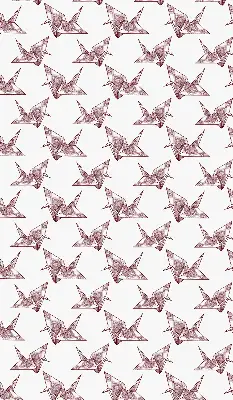 Notranje senčilo za okno Origami labodi