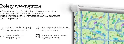 Notranje senčilo za okno Ulice