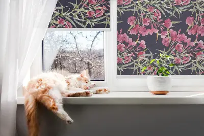 Notranje senčilo za okno Eksotična roža