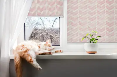 Notranje okensko senčilo Rožnati cikcaki