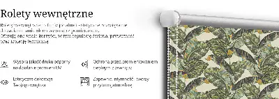 Notranje senčilo za okno Listi