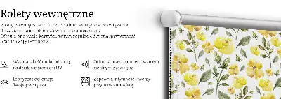 Senčilo za okno Rumeni cvetovi
