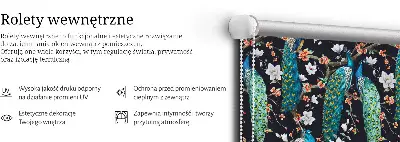 Senčilo za okno Pav s cvetjem