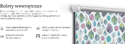 Notranje okensko senčilo Barviti listi