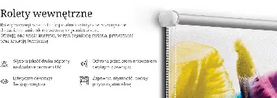 Notranje senčilo za okno Naslikana slika