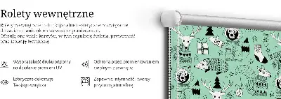 Tekstilno senčilo Zimske živali