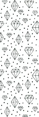 Notranje senčilo Narisani diamanti