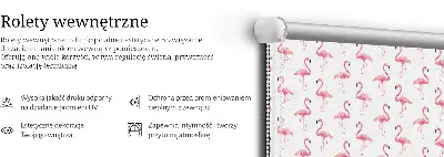 Notranje senčilo za okno Flamingi