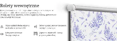 Notranje okensko senčilo Vijolične rastline