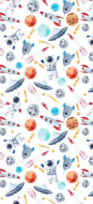 Notranje senčilo za okno Rakete, kozmonavti, planeti in NLP-ji