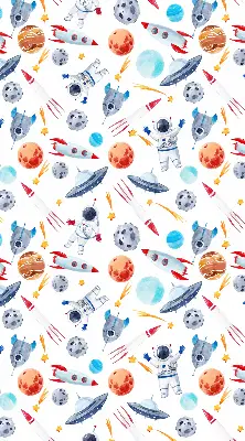Notranje senčilo za okno Rakete, kozmonavti, planeti in NLP-ji