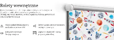 Notranje senčilo za okno Rakete, kozmonavti, planeti in NLP-ji