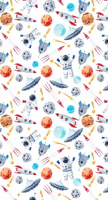 Notranje senčilo za okno Rakete, kozmonavti, planeti in NLP-ji