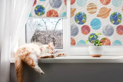 Senčilo za okno Planeti