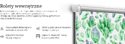 Tekstilno senčilo Zeleni kristali