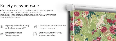Notranje senčilo za okno Čaplja in rastline
