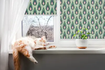 Notranje okensko senčilo Narisan avokado