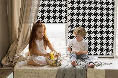 Notranje senčilo za okno Geometrijski vzorec