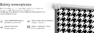 Notranje senčilo za okno Geometrijski vzorec
