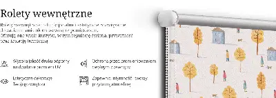 Tekstilno senčilo Hiše med drevesi