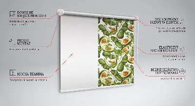 Notranje okensko senčilo Avokado