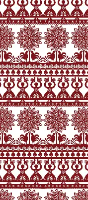 Notranje senčilo za okno Rjavi vzorec