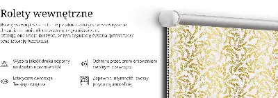 Notranje okensko senčilo Zlate veje