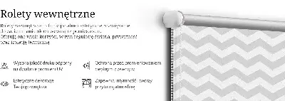 Tekstilno senčilo Sivi cikcaki
