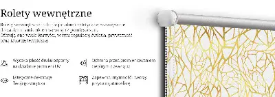 Notranje okensko senčilo Rumen vzorec