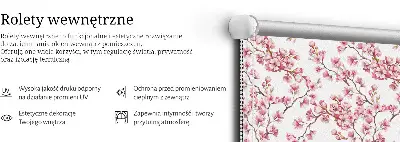 Notranje okensko senčilo Rožnata lilija