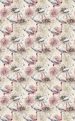 Senčilo za okno Beli flamingi