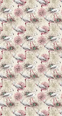 Senčilo za okno Beli flamingi