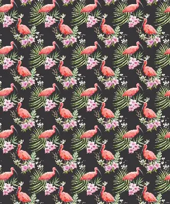 Tekstilno senčilo Flamingi na rastlinah
