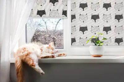 Notranje senčilo Narisane lisičje glave