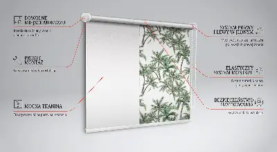 Notranje okensko senčilo Palme
