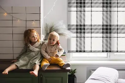 Notranje senčilo Sivi tartan