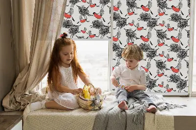 Senčilo za okno Ptice sneguljčice