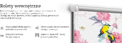 Notranje senčilo Ptice na rožah