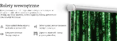 Notranje senčilo za okno Zelene šifre