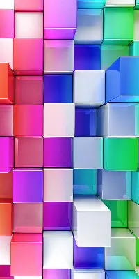 Notranje senčilo Barvite 3D kocke