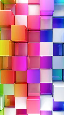 Notranje senčilo Barvite 3D kocke