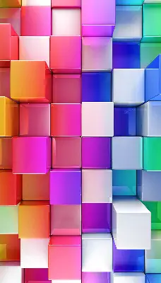 Notranje senčilo Barvite 3D kocke