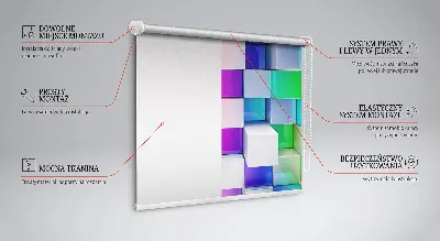 Notranje senčilo Barvite 3D kocke
