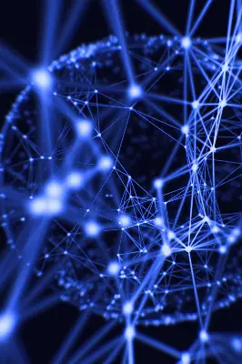 Senčilo za okno Modre pike, povezane s črtami