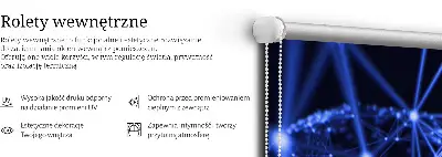 Senčilo za okno Modre pike, povezane s črtami