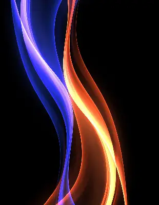 Notranje senčilo Oranžna in modra animacija
