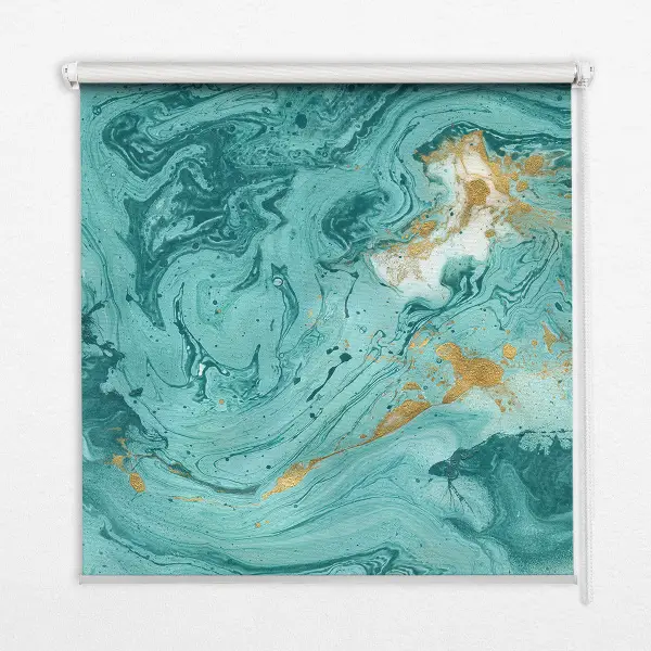 Notranje senčilo za okno Turkizni granit